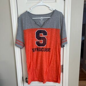 Colosseum Syracuse Gray and Orange Athletic Tee